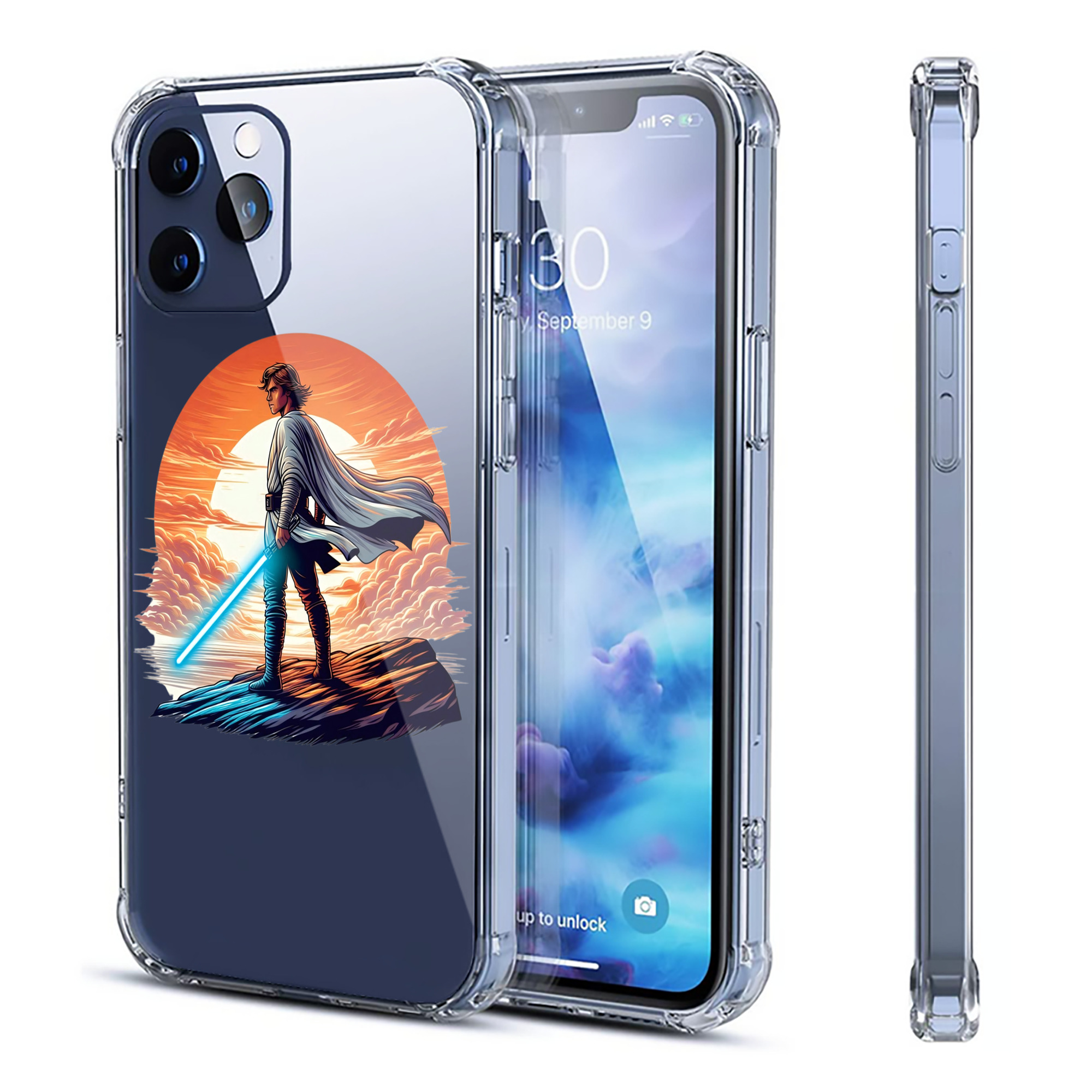 （画像用） スター・ウォーズ Star Wars 【iPhone 12シリーズ対応】透明スマホケース（クリアソフトケース）